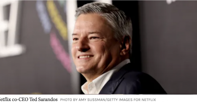 Ted Sarandos Talks Disney Succession, Gen AI and Live Events Push
